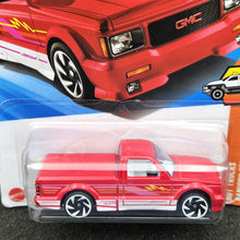 Load image into Gallery viewer, Hot Wheels 2025 '91 GMC Syclone Red #119 HW Hot Trucks 8/10 New Long Card