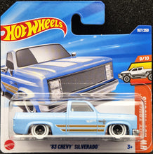 Load image into Gallery viewer, Hot Wheels 2025 '83 Chevy Silverado Light Blue #157 HW Hot Trucks 9/10 New