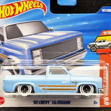 Load image into Gallery viewer, Hot Wheels 2025 '83 Chevy Silverado Light Blue #157 HW Hot Trucks 9/10 New