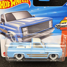 Load image into Gallery viewer, Hot Wheels 2025 '83 Chevy Silverado Light Blue #157 HW Hot Trucks 9/10 New