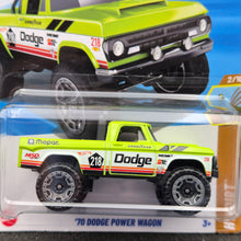 Load image into Gallery viewer, Hot Wheels 2025 '70 Dodge Power Wagon Light Green #56 HW Dirt 2/10 New Long Card