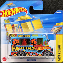 Load image into Gallery viewer, Hot Wheels 2025 Quick Bite Light Blue #149 Fast Foodie 3/5 New