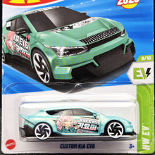 Load image into Gallery viewer, Hot Wheels 2025 Custom KIA EV6 Teal #120 HW EV 8/10 New Long Card