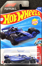 Load image into Gallery viewer, Hot Wheels 2025 Williams Racing Dark Blue #59 Track Aces 1/5 New Long Card