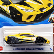 Load image into Gallery viewer, Hot Wheels 2025 Lamborghini Huracan Sterrato Yellow #41 Safari Mode 1/5 New Long Card