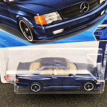 Load image into Gallery viewer, Hot Wheels 2025 '89 Mercedes-Benz 560 SEC AMG Dark Blue #186 Wild Widebody 2/5 New Long Card