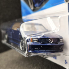 Load image into Gallery viewer, Hot Wheels 2025 '89 Mercedes-Benz 560 SEC AMG Dark Blue #186 Wild Widebody 2/5 New Long Card