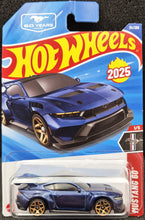 Load image into Gallery viewer, Hot Wheels 2025 Ford Mustang GTD Dark Blue #34 Mustang 60 1/5 New Long Card