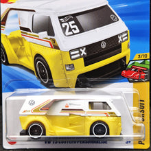 Load image into Gallery viewer, Hot Wheels 2025 VW T3 Custom White/Yellow #200 Peak Pursuit 3/10 New Long Card