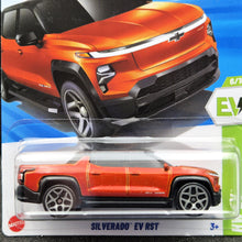 Load image into Gallery viewer, Hot Wheels 2025 Silverado EV RST Orange #86 HW EV 6/10 New Long Card