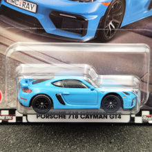 Load image into Gallery viewer, Hot Wheels 2024 Porsche 718 Cayman GT4 Blue #93 Hot Wheels Boulevard New