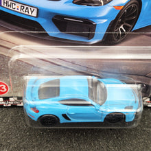 Load image into Gallery viewer, Hot Wheels 2024 Porsche 718 Cayman GT4 Blue #93 Hot Wheels Boulevard New