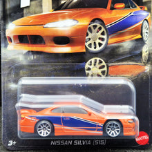 Load image into Gallery viewer, Hot Wheels 2025 Nissan Silvia (S15) Orange Fast & Furious Graphic Remix 4/5 New