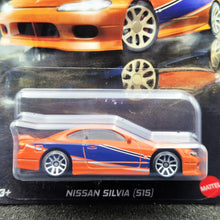 Load image into Gallery viewer, Hot Wheels 2025 Nissan Silvia (S15) Orange Fast & Furious Graphic Remix 4/5 New