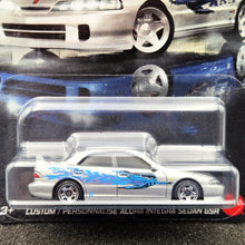 Load image into Gallery viewer, Hot Wheels 2025 Custom Acura Intregra Sedan GSR Silver Fast & Furious Graphic Remix 5/5 New