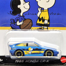 Load image into Gallery viewer, Hot Wheels 2025 1985 Honda CR-X Satin Blue Peanuts 75 Years Series 2/5 New