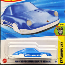 Load image into Gallery viewer, Hot Wheels 2025 Porsche 911 Carrera Clip Blue #187 Experimotors 6/10 New Long Card