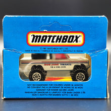 Load image into Gallery viewer, Matchbox 1985 4x4 Open Back Pickup Truck White MB63 Bob Jane T-Marts Limited Edition Sealed Box