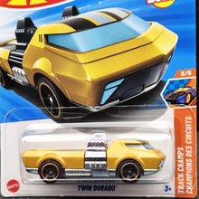 Load image into Gallery viewer, Hot Wheels 2025 Twin Dorado Gold #228 HW Track Champs 3/5 New Long Card