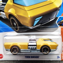 Load image into Gallery viewer, Hot Wheels 2025 Twin Dorado Gold #228 HW Track Champs 3/5 New Long Card