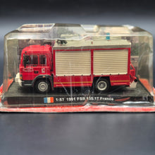 Load image into Gallery viewer, Amercom 1991 Iveco FSR 135.17 Fire Engine France Fire & Rescue Truck 1:57 Die Cast Model