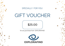 Load image into Gallery viewer, EXPLORAFIND VIRTUAL GIFT CARDS