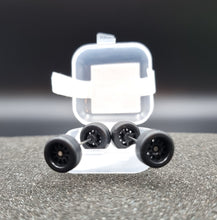 Load image into Gallery viewer, 1:64 10 Spoke Black Wheel Set with Rubber Tyres - Hot Wheels, Matchbox