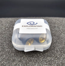 Load image into Gallery viewer, 1:64 10 Spoke Satin Gold Wheel Set with Rubber Tyres - Hot Wheels, Matchbox
