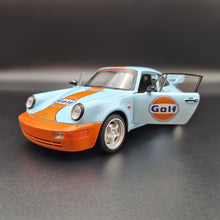 Load image into Gallery viewer, Explorafind 1994 Porsche 964 Turbo Carrera RS Gulf Blue 1:24 Die Cast Car