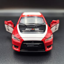 Load image into Gallery viewer, Explorafind 2016 Mitsubishi Lancer Evolution X Red 1:32 Die Cast Car