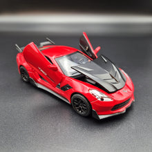Load image into Gallery viewer, Explorafind 2016 Chevrolet Corvette Z06 C7.R Red 1:32 Die Cast Car