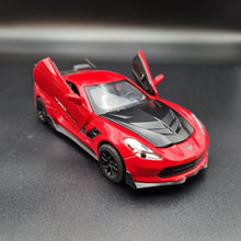 Load image into Gallery viewer, Explorafind 2016 Chevrolet Corvette Z06 C7.R Red 1:32 Die Cast Car
