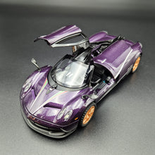Load image into Gallery viewer, Explorafind 2018 Pagani Huayra Purple 1:32 Die Cast Car