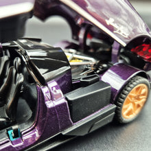 Load image into Gallery viewer, Explorafind 2018 Pagani Huayra Purple 1:32 Die Cast Car