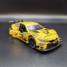 Load image into Gallery viewer, Explorafind 2019 BMW M4 DTM Touring Car Yellow 1:32 Die Cast Car - Timo Glock