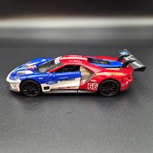 Load image into Gallery viewer, Explorafind 2019 Ford GT Race Car #66 Blue/Red 1:32 Diecast 24 Hours of Le Mans Race Car