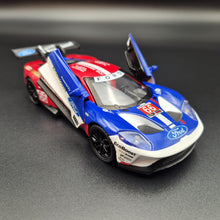 Load image into Gallery viewer, Explorafind 2019 Ford GT Race Car #66 Blue/Red 1:32 Diecast 24 Hours of Le Mans Race Car