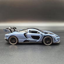 Load image into Gallery viewer, Explorafind 2019 McLaren Senna Blue/Grey 1:32 Die Cast Car