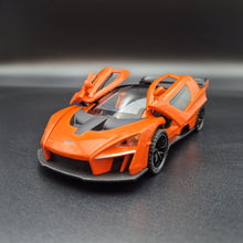 Load image into Gallery viewer, Explorafind 2019 McLaren Senna Orange 1:32 Die Cast Car
