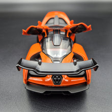 Load image into Gallery viewer, Explorafind 2019 McLaren Senna Orange 1:32 Die Cast Car