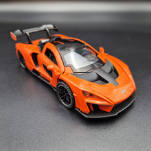 Load image into Gallery viewer, Explorafind 2019 McLaren Senna Orange 1:32 Die Cast Car