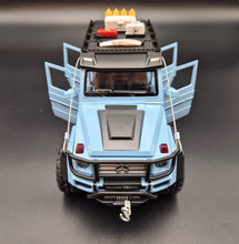 Load image into Gallery viewer, Explorafind 2019 Mercedes-Benz G550 4x4 Squared Sky Blue 1:24 Die Cast SUV