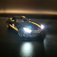 Load image into Gallery viewer, Explorafind 2019 Mercedes-Benz GT Satin Black 1:32 Die Cast Car