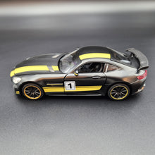 Load image into Gallery viewer, Explorafind 2019 Mercedes-Benz GT Satin Black 1:32 Die Cast Car