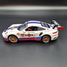 Load image into Gallery viewer, Explorafind 2019 Porsche 911 GT3 RSR White/Blue 1:32 Die Cast Car