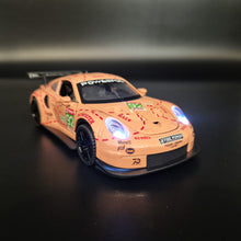 Load image into Gallery viewer, Explorafind 2019 Porsche 911 RSR Pink 1:32 Die Cast Race Car