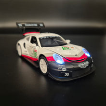Load image into Gallery viewer, Explorafind 2019 Porsche 911 RSR White 1:32 Die Cast Race Car