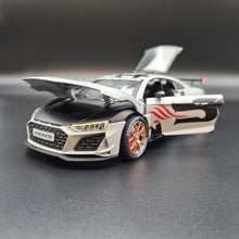 Load image into Gallery viewer, Explorafind 2020 Audi R8 V10 Matte Light Grey 1:24 Die Cast Car