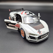 Load image into Gallery viewer, Explorafind 2020 Audi R8 V10 Matte Light Grey 1:24 Die Cast Car