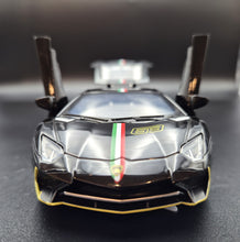 Load image into Gallery viewer, Explorafind 2021 Lamborghini Aventador SVJ LP780-4 Black 1:32 Die Cast Car